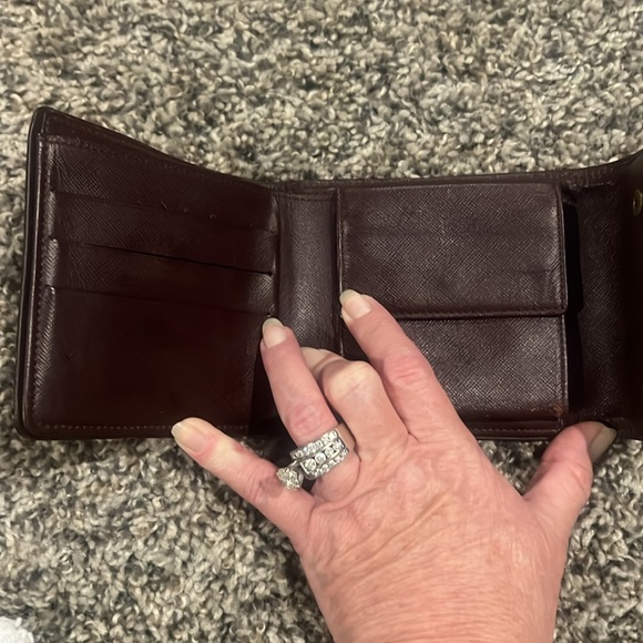 Louis Vuitton red denim wallet - Picture 4 of 7